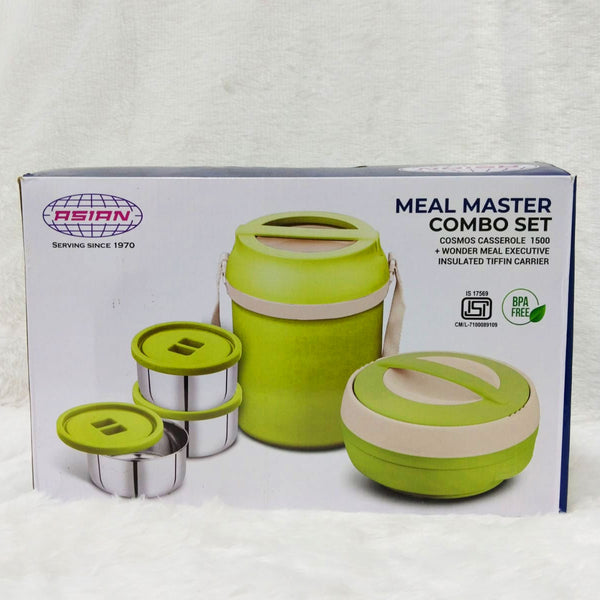 AM6181 Asian Meal Master Combo Set - Casserole +  Insulated Tiffin