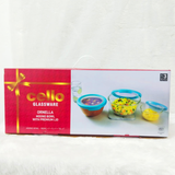 Di0370 Cello Glassware Ornella Mixing Bowl Set | 3-Piece