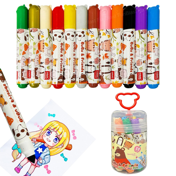 AM6315 Washable Water Colour Pens - Pack of 12pc