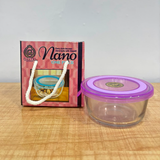 A06974 Nano Round Glass Storage Bowl with Airtight Lid (1 Piece)