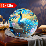 TM0139 Mix Pattern Premium Decorative Wall Round Frames - 12x12inch (Pack of 1)