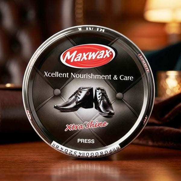 AM6498 Maxwax Xtra Shine Paste Shoe Polish - Black (40g)