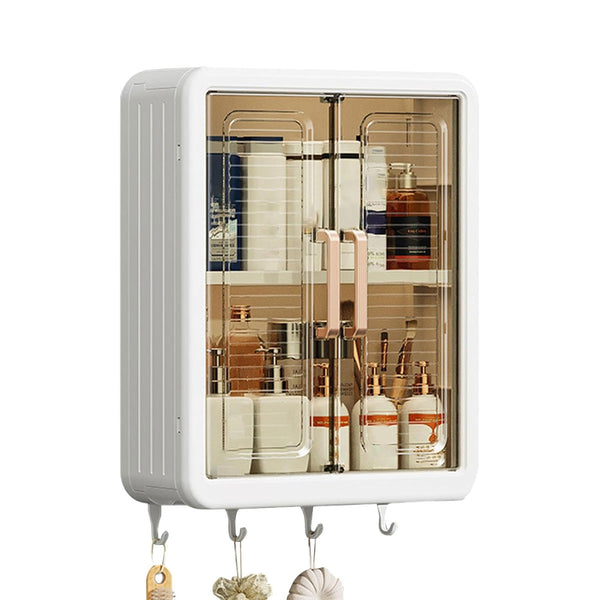 AM6489 3 Layer Self-Adhesive No-Drill Plastic Storage Rack - (Pack of 1)