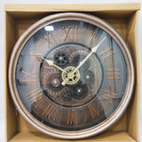 AM6251 Antique Copper Finish Skeleton Gear Wall Clock