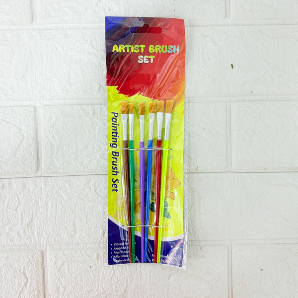 AM6364 PAINT BRUSH SET WITH MULTICOLORED (PACK OF - 6)