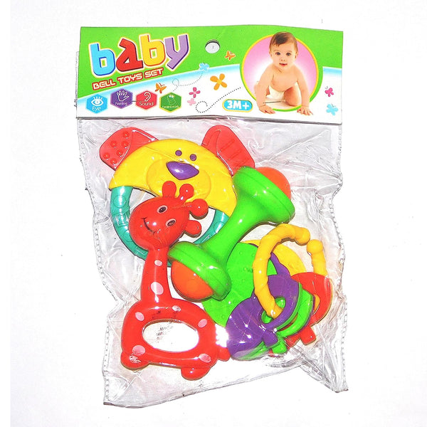 AM0110 Colourfull Non Toxic Baby Bell Toys Set