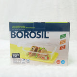 AM6201 Borosil Klip N Store Rectangular Glass Container - 1.04 Ltr with Air Tight Lid