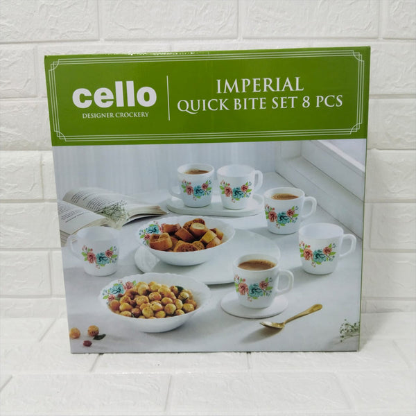Di0234 Cello Crockery Imperial Quick Bite Set - 8 Piece