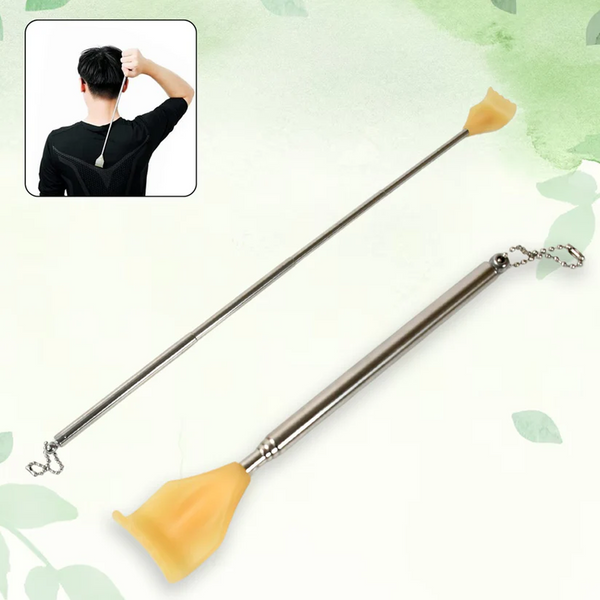12934 Back Scratcher Retractable Metal Tube Telescoping Massage Tool Portable Telescopic Back Scratchers for Women Men Adjustable 43cm, khujli (1pc)
