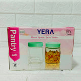 Di0198 Yera Pantry Glass Jars – Set of 2