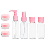 Plastic Travel Bottle Kit Set 7 pcs