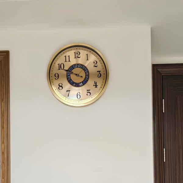 AM5946 Aesthetic Brass Silent Gold Decorative Wall Clock