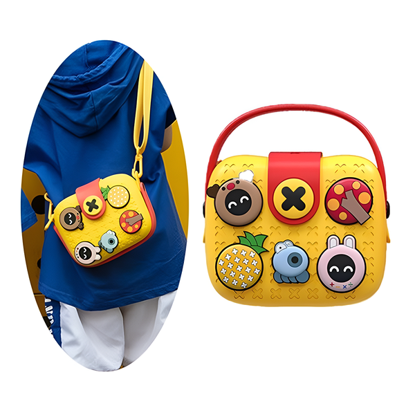 TM0159 Cartoon Soft Silicone Sling Bag for Girls – Cute Crossbody Shoulder Bag