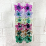AM6397 Mix Translucent Floral Hair Claw Clip - Big (1pc)