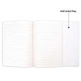 AM6642 Mix-Design Metallic A5 Softbound With Half Jacket Notebook - 1pc