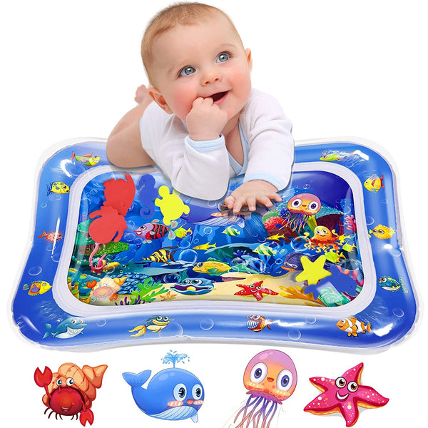 8090 Baby Water Mat Inflatable Baby Play Mat Activity Center for Infant Baby Toys 3 to 15 Months, Baby Gifts for Boys Girls(Assorted Design)