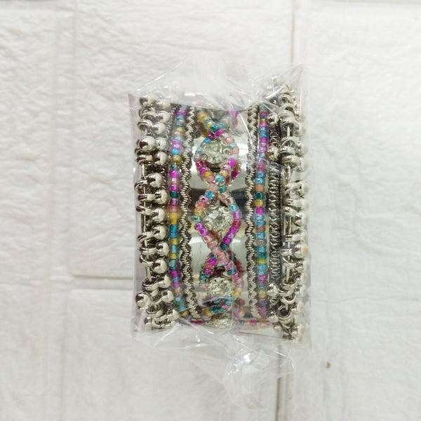 Di0218 Oxidised Silver Plated Kada – Traditional & Stylish Ethnic Bangle