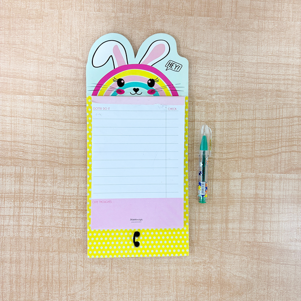 AM6641 Mix-Design Stay Organised Magnetic Notepad With Pen Set