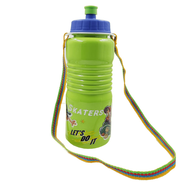 3877 Plastic Cartoon Printed Water Bottle for Kids