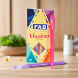 AM5223 FAB Khushboo Ball Pen (Pack of 20, Ink Color - Blue)