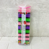 AM6343 Sponge Scrubbing Pads (Pack of 9) for Cleaning - MultiColor