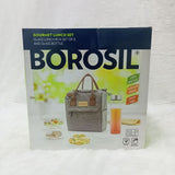 AM6174 Borosil Gourmet Square Glass Lunch Box Set