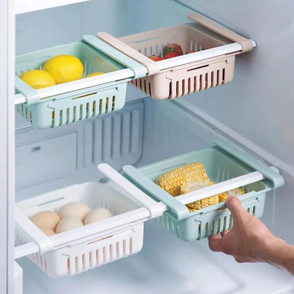 0113 Fridge Organizer Drawer - Adjustable Fridge Storage Basket ( 4pc Set )