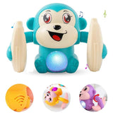 AM0132 Rolling Banana Monkey With Voice/Touch Sensor On Dancing Monkey Toy