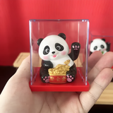 TM0193 Solar Powered Moving Panda Car Dashboard Decoration – 1 Pc (Small)