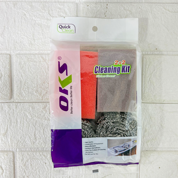 AM6344 Multi-Purpose Cleaning Kit for Kitchen Items (Pack Of 4)