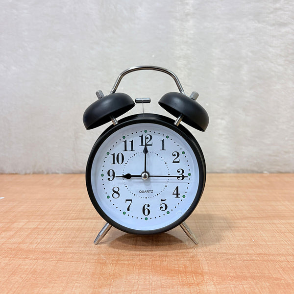TM0021 Classic Twin Bell Analog Alarm Clock with Loud Ringing and Backlight