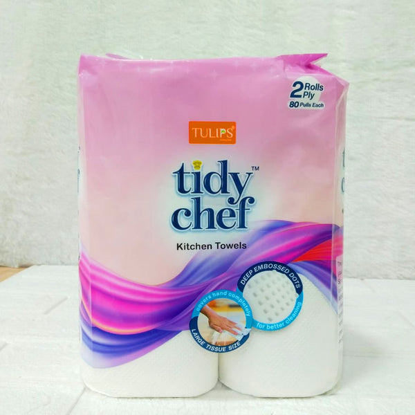 AM6285 Tulips Tidy Chef Kitchen Towels – Pack of 2 Rolls