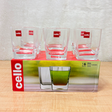 AM6559 Cello Venia Glass Tumbler Set - 250ml (Set of 6)