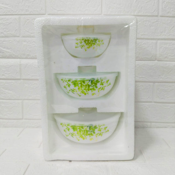 Di0207 Cello Opalware Royal Mixing Bowl with Premium Lid Set of 3pc