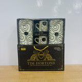 A07853 TIM HORTONS Orion Glassware Printed Tea Cup & Cookies Platter Gift Set (4 Pcs)