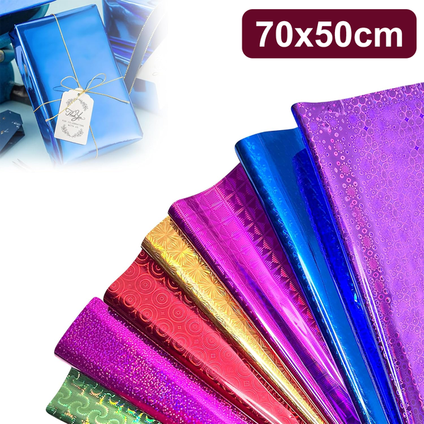 AM6658 Mix-Design Pattern Gift Wrapping Sheets - 70x50cm (50 Pieces)