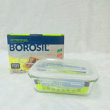 AM6200 Borosil Klip N Store Rectangular Glass Container - 640 ml with Air Tight Lid