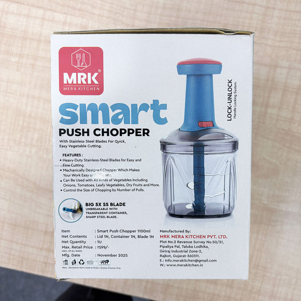 10195 2in1 Press Vegetable Choppers for Kitchen (1100 ML)