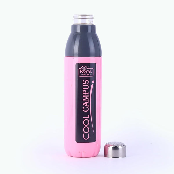 AM5863 ROYAL WARE Cool Campus 1000ml Plastic Water Bottle & Steel Cap for Office, Gym, School, College, Travel