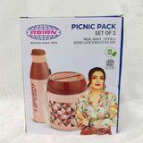 AM6178 Asian Picnic Pack Set of 2 -Tiffin + 500ml Bottle
