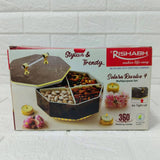 Di0162 Rishabh Stylish & Trendy Multipurpose Set - Premium Hexagon Dry Fruit & Snack Storage Box