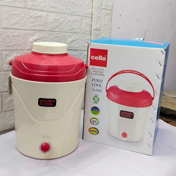 AM5161 Cello Puro Cool Plastic Insulated Water Jug 10Ltr