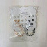 AM5777 Fashion Studs and Hoops Earring Set - 12 pairs Earrings Set for Women & Girls