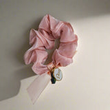 AM1290 Small Hair band Elastic Rubber With Ston and Charms Multicolor Color Hair Rope For Women and Girls 1pc