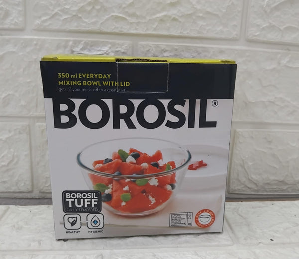 AM3693 Borosil 350 ml Serving & Mixing Glass Bowl With Lid (IYLBBNL0350)