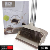 4916 HANDLE DUSTPAN AND BRUSH FOR SWEEPING & CLEANING DUST PAN AND BROOM HANDLED