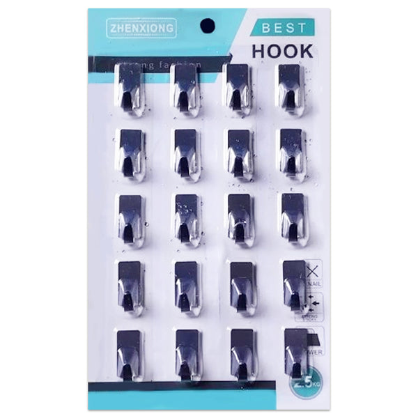 AM2179 Best Stainless Steel Hook 20Pcs Steel Silver Hooks For Home Improvement