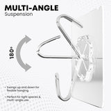 AM6702 Multipurpose Strong Small Stainless Steel Adhesive Wall Hooks 5pcs