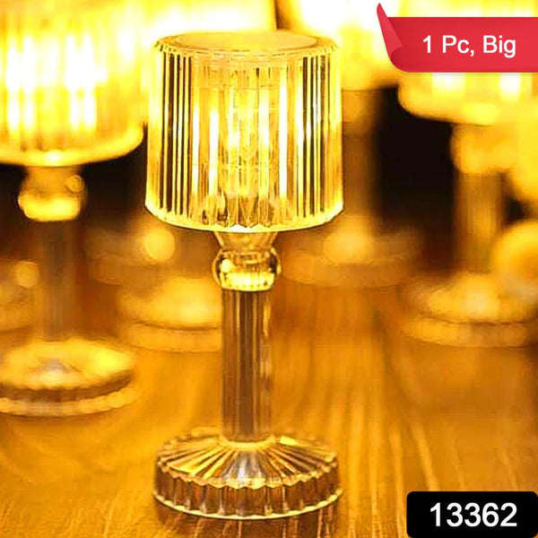 13362 Big Acrylic LED Desk Lamps Table Lamp Portable Crystal (1 Pc / Big)