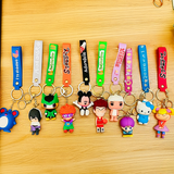 AM5645 3D Cartoon Characters Silicone Keychain- Multidesign